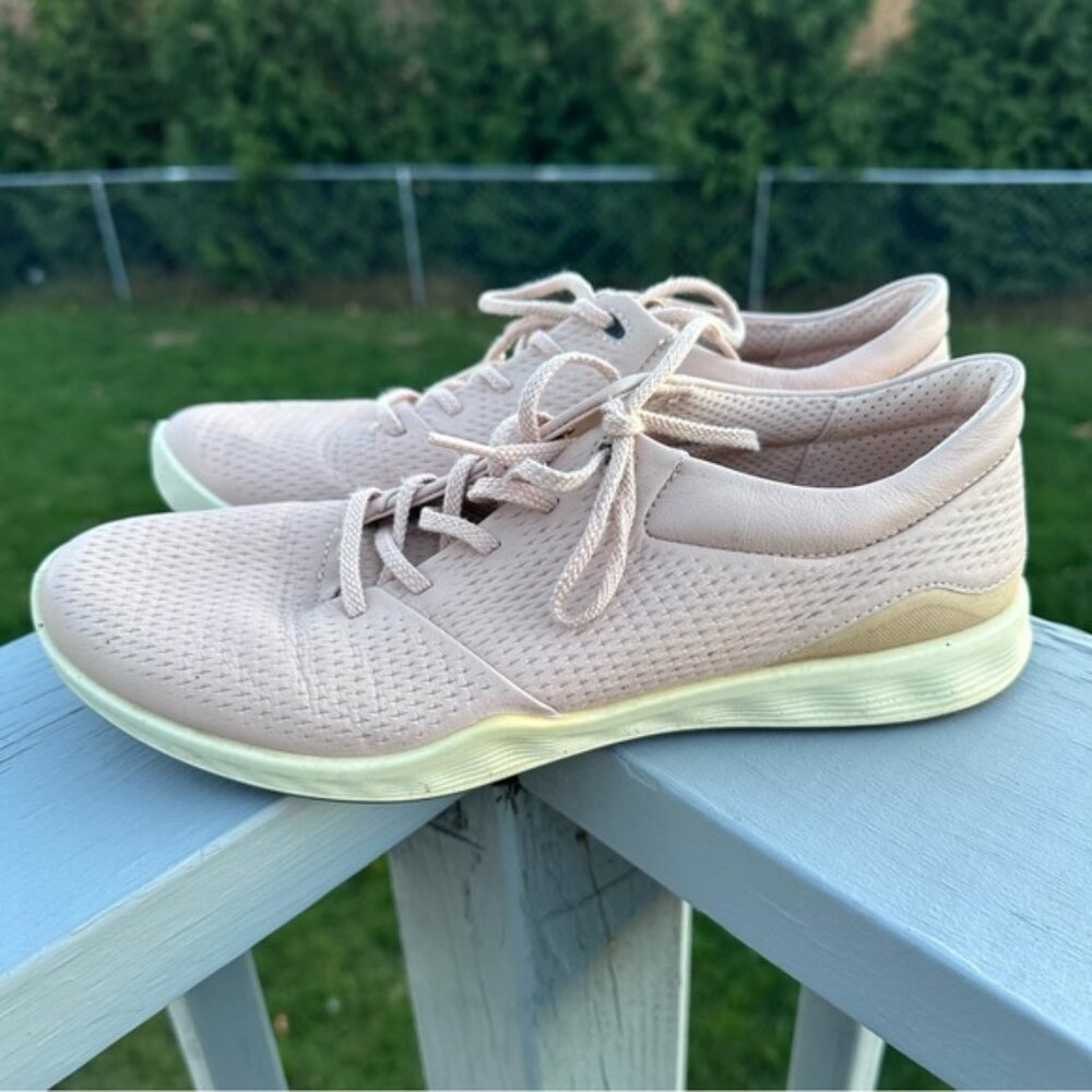 ECCO | S-Lite Spikeless Golf Shoes 2019 Women Eco Yak Leather Rose Dust | Size 9 - Picture 4 of 11